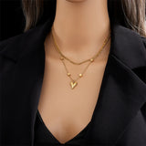 Heart Love Pendant Necklace For Women Girls Chain Jewelry Gift