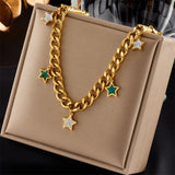 316L Stainless Steel Multilayer Necklace For Women