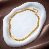 316L Stainless Steel Thick Chains Necklace For Women Punk Girls
