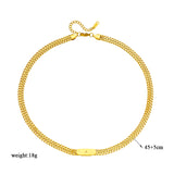 316L Stainless Steel Thick Chains Necklace For Women Punk Girls