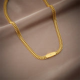 316L Stainless Steel Thick Chains Necklace For Women Punk Girls