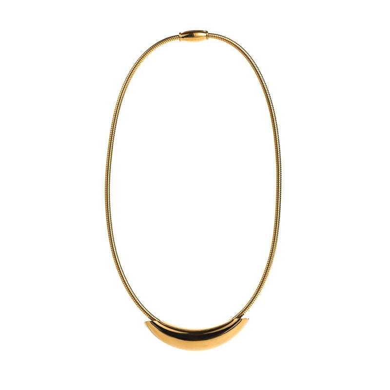 316L Stainless Steel Silver Collar Necklace For Women Gift