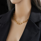 316L Stainless Steel Twist Knot Necklace Bracelet Set