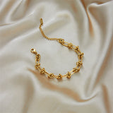 316L Stainless Steel Twist Knot Necklace Bracelet Set