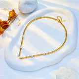 316L Stainless Steel Heart Choker Necklace for Women