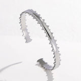 316L Stainless Steel C-Shaped Bangle for Women - Non-fading Jewelry Gift