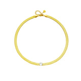 316L Stainless Steel Zircon Choker Necklace Large Snake Chain Party Jewelry