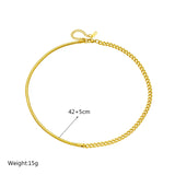 316L Stainless Steel Link Snake Chain Choker Necklace For Women Girls