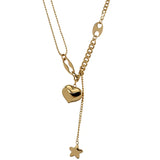 316L Stainless Steel Heart Necklaces for Women Girls