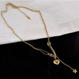 316L Stainless Steel Heart Necklaces for Women Girls