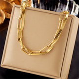 Stylish Stainless Steel 2in1 Chains Necklace For Women