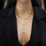 316L Stainless Steel Butterfly Portrait Coin Necklace Women Choker Waterproof