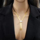 316L Stainless Steel Butterfly Portrait Coin Necklace Women Choker Waterproof
