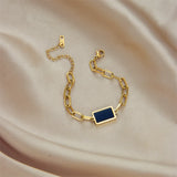 Punk Women Bracelet Geometric Square Chain High Girls Jewelry
