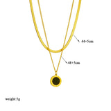 316L Stainless Steel Roman Numeral Pendant Necklace For Women Girls