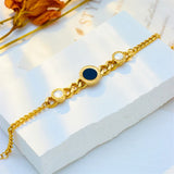 316L Stainless Steel Round Roman Numerals Charm Bracelet For Women Girl