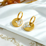316L Stainless Steel Star Moon Earrings for Women Girl