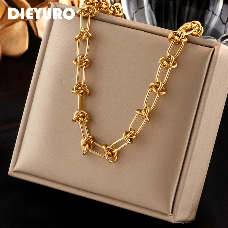 316L Stainless Steel Vintage Necklace High Rust Proof Girls Party Gift