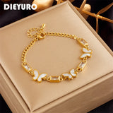Butterfly Charm Bracelet for Women Girls