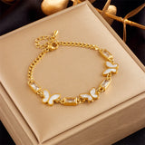 Butterfly Charm Bracelet for Women Girls