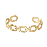 Vintage Square Link Hollow Out Bangle for Women