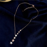 Stainless Steel Zircon Necklace For Women Chain Choker Jewelry