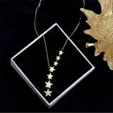 Stainless Steel Zircon Necklace For Women Chain Choker Jewelry