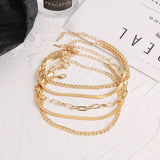 Vintage Snake Chain Anklet Bracelet Beach Jewelry