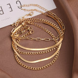 Vintage Snake Chain Anklet Bracelet Beach Jewelry