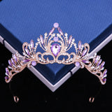 Crystal Tiara Crown Girls Women Party Wedding Rhinestone Bridal Hair Jewelry
