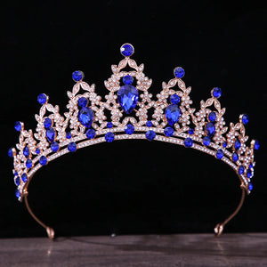 Baroque Girls AB Crystal Bridal Wedding Tiara Crown Bride Headbands