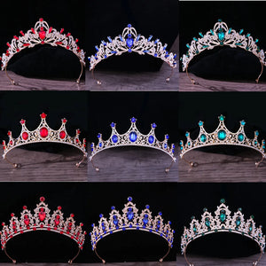 Baroque Girls AB Crystal Bridal Wedding Tiara Crown Bride Headbands