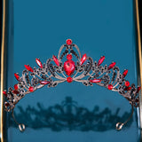 Baroque Princess Bridal Crown Purple Pink Crystal Tiara
