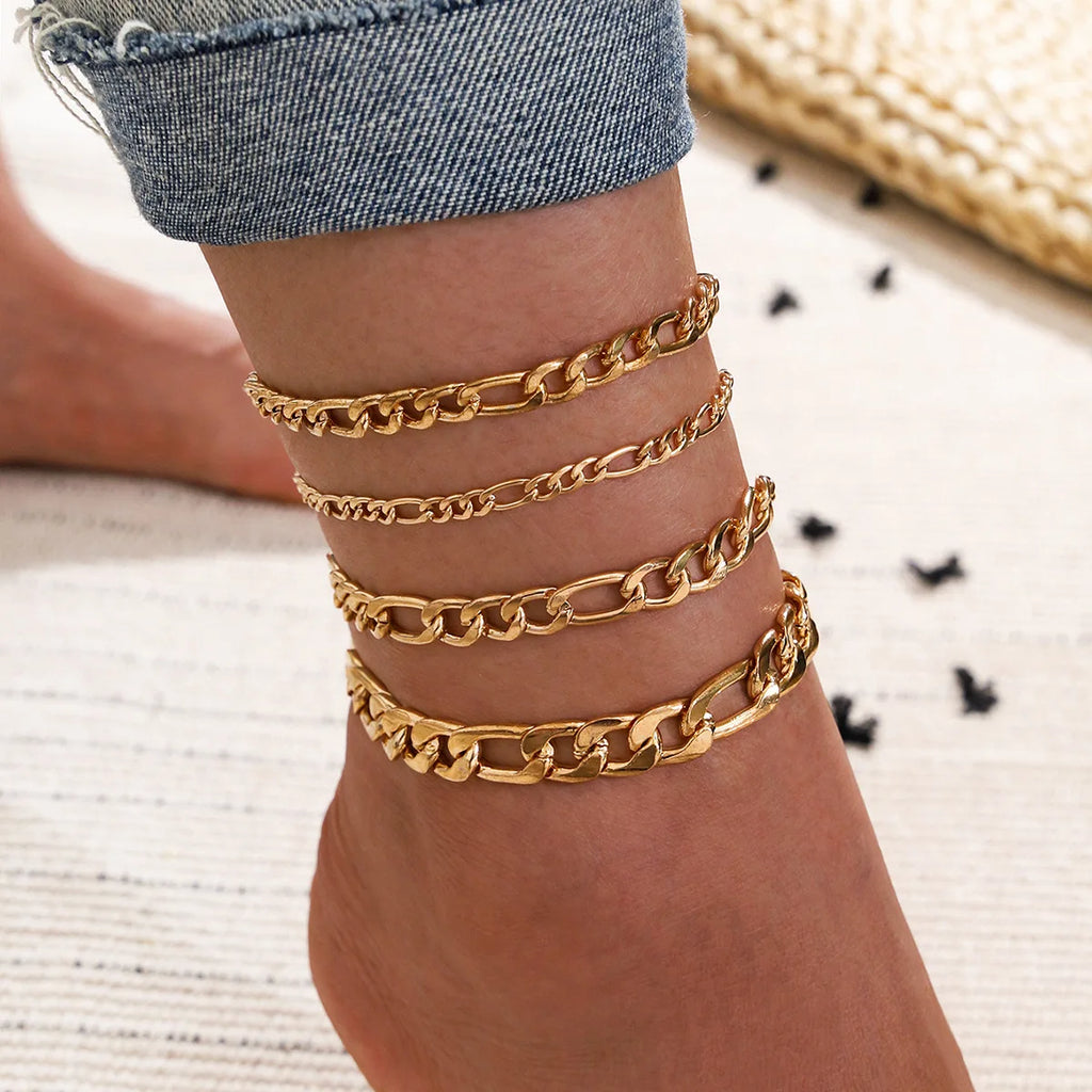 Bohemian Chain Anklet for Women Party Leg Bracelet Beach Jewelry