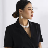 Big Pearl Choker Necklace For Women Girls Gift