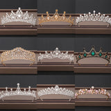 Crystal Bridal Tiara Crown Birthday Party Bride Queen Headbands Hair Jewelry