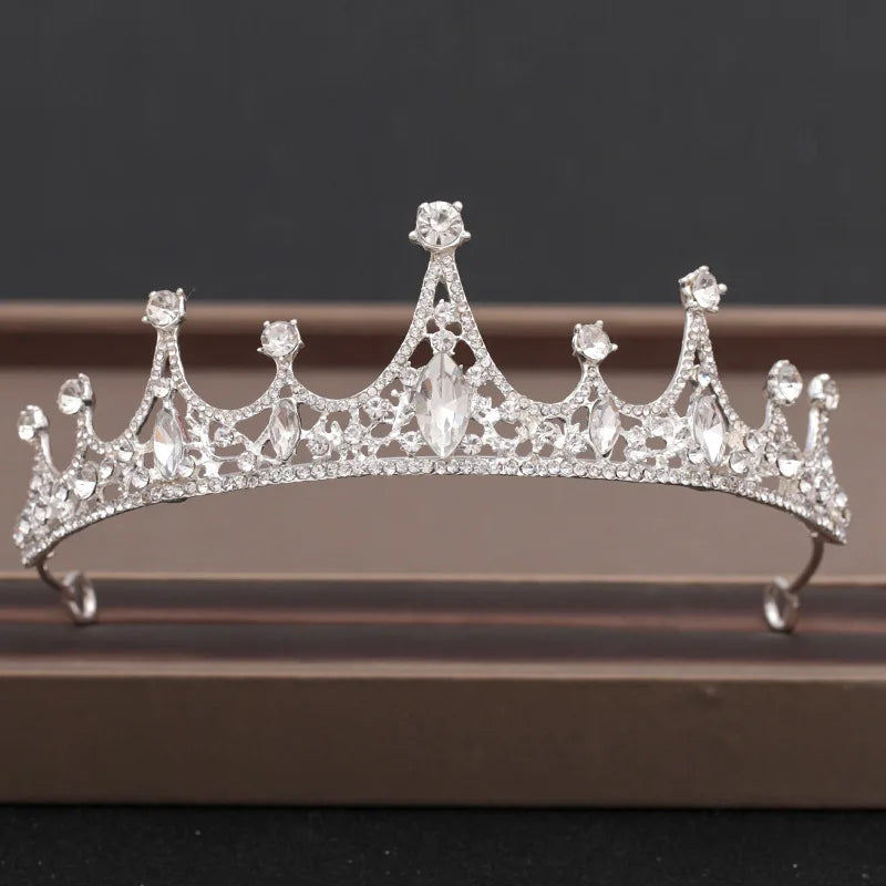 Crystal Bridal Tiara Crown Birthday Party Bride Queen Headbands Hair Jewelry