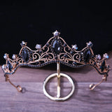 Pink Crystal Crown Hair Jewelry Tiara Rhinestone Girls Party Wedding