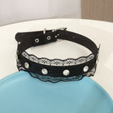 Exaggerated Punk Scorpion Pendant Necklace Gothic PU Leather Geometric Rivet Lac