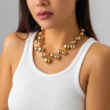 French Style Bohemian Pearl Beads Choker Necklace for Women Girls