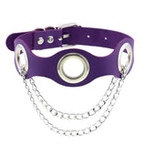 Harajuku PU Leather Choker Necklace Punk Gothic Collar Pendant Jewelry