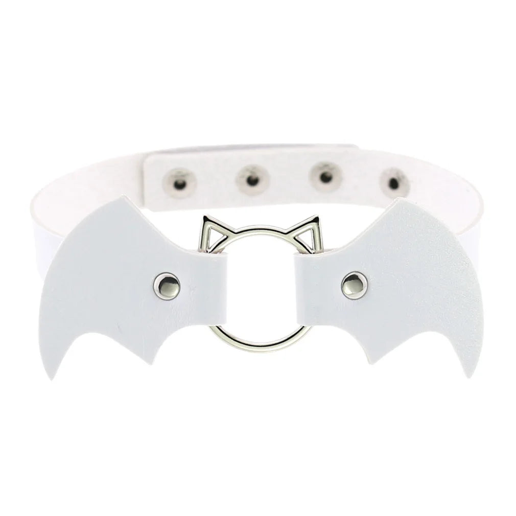 Harajuku PU Leather Torques Choker Necklace Vintage Gothic Hip Hop