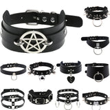 Hip Hop Rivet Choker Chain Necklace Punk Gothic Statement Collar Jewelry