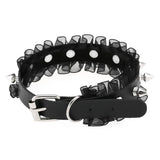 Vintage Lace Leather Choker Necklace Harajuku Gothic Punk Rivet