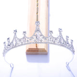 Red Crystal Crown Tiara Wedding Hair Jewelry