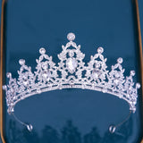 Multicolor Crystal Crown Hair Accessories Tiara For Women Girls Wedding