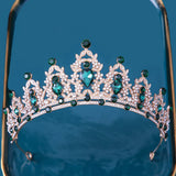 Multicolor Crystal Crown Hair Accessories Tiara For Women Girls Wedding