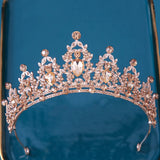 Multicolor Crystal Crown Hair Accessories Tiara For Women Girls Wedding
