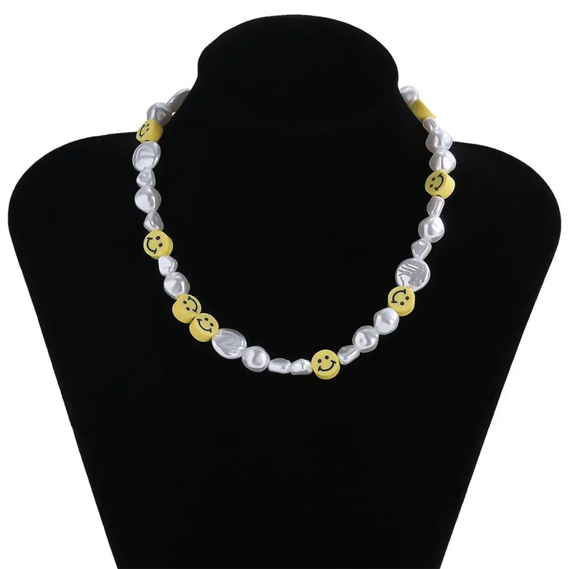Irregular Pearl Choker Necklace Sweet Girls Jewelry