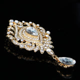 Bridal Crystal Brooch Flower Rhinestone Scarf Bouquet Brooch Pins Wedding